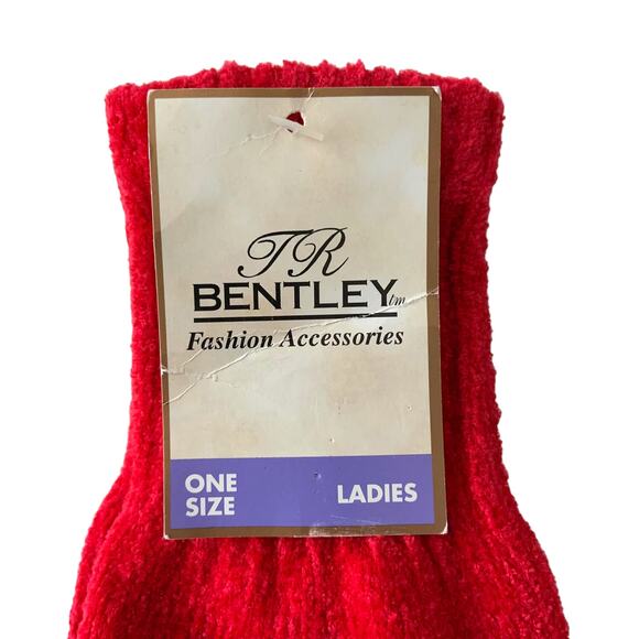 TR Bentley One Size Ladies Chenille Gloves - Picture 2 of 4